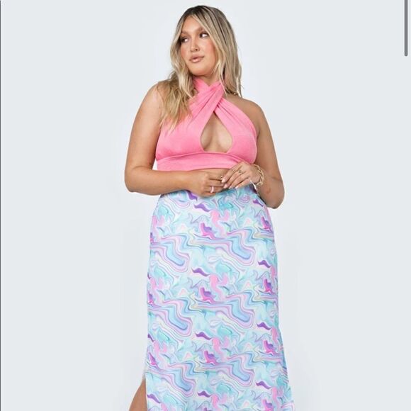 PRINCESS POLLY - LEISHA TOP PINK - Picture 1 of 4